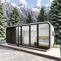 Maisonnette préfabriquée moderne de style européen, type cabane Apple, pour glamping.
