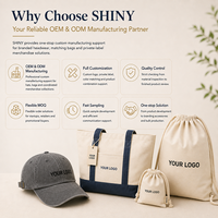 Casquette de baseball personnalisée OEM ODM, ensemble sac et chapeau, sac fourre-tout en toile, sac à dos à cordon, fabricant à service complet pour casquettes d'entreprise