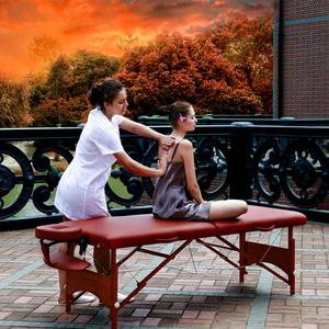 Cama de madera para masaje Facial, plegable, ligero y portátil, fabricado en China - Product Image 1