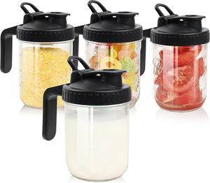 Thủy tinh Mason Jar bình Jug miệng rộng rót vòi lạnh Brew trà đá chai cà phê Maker lọ - Product Image 1