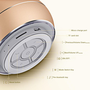 GB3PDIA Enceinte portable puissante avec radio, réveil et subwoofer, texture métallique, pour voiture - Product Image 4