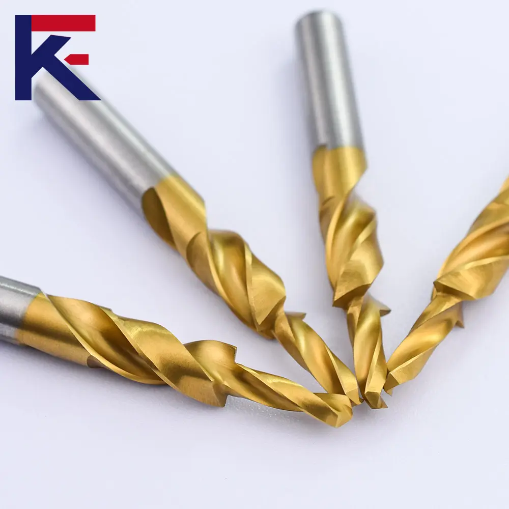 Kf Carbide thẳng chân bước khoan phay Cutter khoan bit cho kim loại khoan