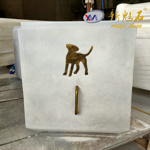 Nuevo Banco de Hormigón para Exteriores con Diseño de Perrito, Muebles Decorativos para Patio - Product Image 1
