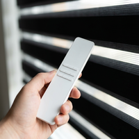 Persianas Zebra Motorizadas con Protocolo Zigbee 3.0, Red de Malla, Control Remoto por Voz para Hogar, Oficina y Hotel