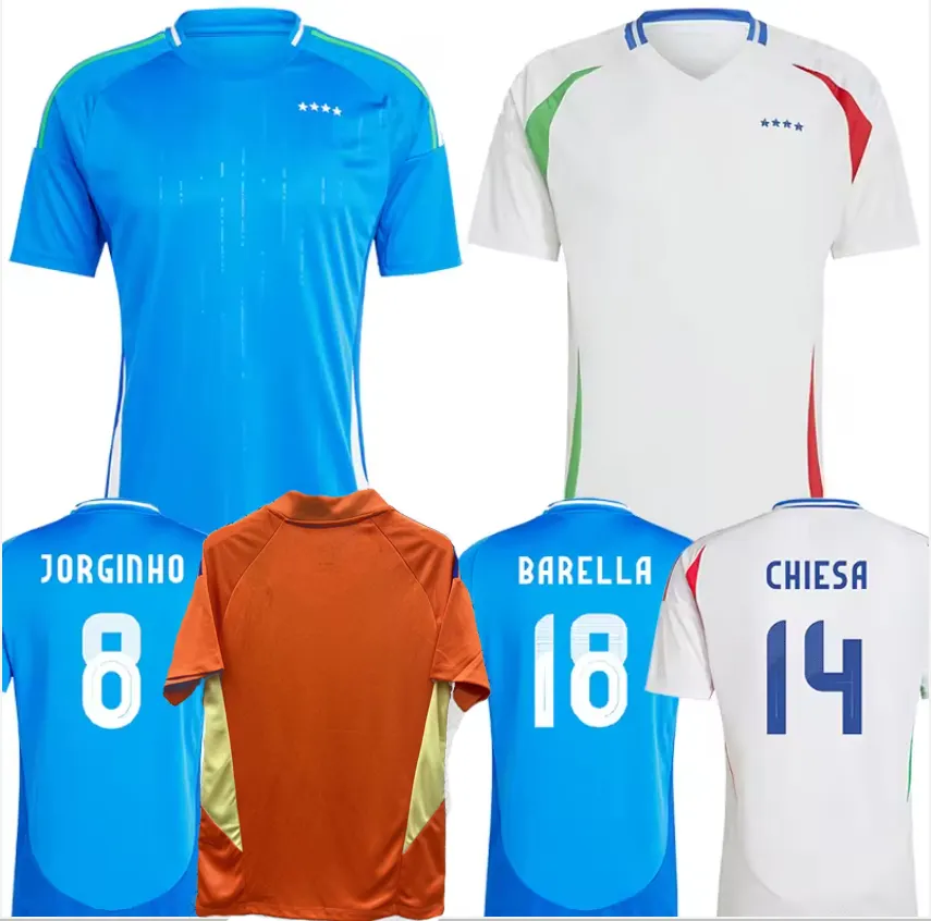 Newest seasonThai quality 2425 Italy national team football jersey italian soccer jersey for men and kids and women fan player