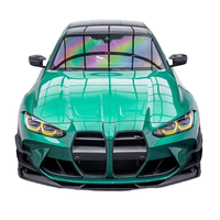 Kit carrosserie en fibre de carbone pour BMW G80 G82 M3 M4, style AE amélioré, lèvre avant, diffuseur, spoiler, jupe latérale, kit carrosserie