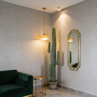 Plantes artificielles du désert, cactus en plastique, toucher naturel, résistant à l'eau, écologique, pour la décoration intérieure, mariage, nouvel an