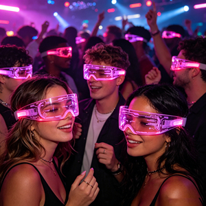 Gafas Luminosas de Moda Cyberpunk Futuristas, Gafas de Neón Brillantes para Fiestas Rave, DJ, <span class=keywords><strong>Bar</strong></span>, Club, Festival de Música - Product Image 6