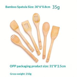 Juego de Utensilios de Cocina de Bambú de Nuevo Diseño, con Tenedores y Cucharas, para Cocinar - Product Image 5