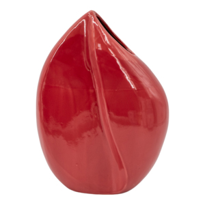 Glossy Teardrop Ceramic <b>Vase</b> Sculptural Flower <b>Vase</b> For Living Room Bedroom Office Desk Decor - Product Image 1