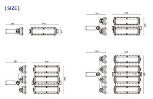 Chất lượng cao 100W 200W 300W 400W <span class=keywords><strong>Led</strong></span> sân vận động đèn lũ siêu sáng ngoài trời với thân nhôm chiếu sáng chuyên nghiệp - Product Image 2