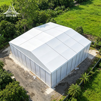 Carpa Desmontable de Aleación de Aluminio con Pared de Panel Sándwich de Vidrio y ABS para Eventos al Aire Libre