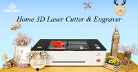 Automatische Home Glowforge 3d Crystal Hobby Co2 Laserprinter & Cutter & Graveermachine Voor Houtmateriaal
