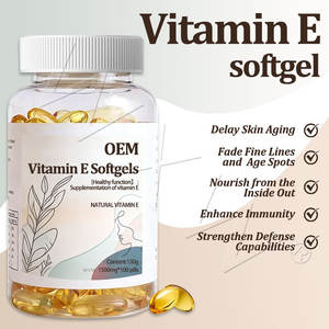 Cápsulas de Gel Suave de Vitamina E, Suplemento Nutricional de Vitamina E, Protege la Salud Celular, Cápsulas Blandas de Vitamina - Product Image 2