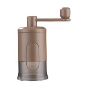 Molinillo de café manual negro portátil con manivela para uso doméstico con contenedor transparente y ajuste de grosor de molienda. - Product Image 6