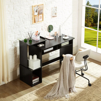 Offre Spéciale série de luxe noir bureau d'ordinateur noir imprimante Table étui de bureau pour ordinateur Pc