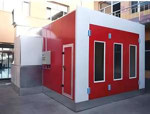 Elettrico/Diesel/Gas riscaldamento auto cabina di verniciatura 7m/8m/9m m di dimensioni lunghe auto sala vernice acqua forno di cottura per auto pittura e asciugatura - Product Image 5