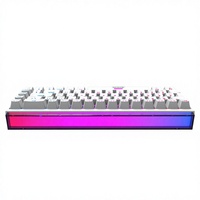 Prix de gros d'usine, logo personnalisé, clavier mécanique filaire 68 touches, clavier de jeu avec éclairage RVB pour PC, ordinateurs portables