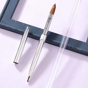 Nail <b>Brush</b> Acrylic Kolinsky for Art <b>Brush</b> Metal Handle Support Custom Beauty Nail Art Suppliers Acrylic Powder - Product Image 3