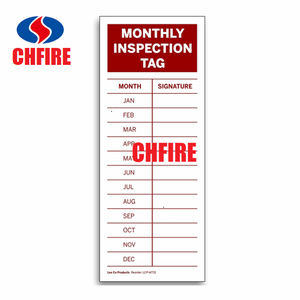 Etichetta Personalizzata per Estintore, Tag in PVC Impermeabile per Registrazione Ispezione Attrezzature Antincendio con Foro Preperforato - Product Image 2