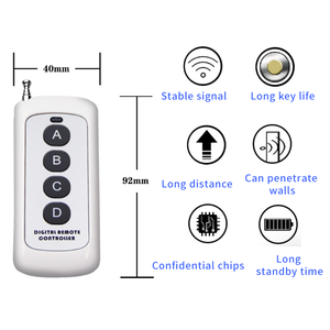 433MHz doppio trasmettitore <span class=keywords><strong>RF</strong></span> Kit di controllo remoto codice di apprendimento per tende di luce per uso domestico e funzione automatica del Garage - Product Image 5