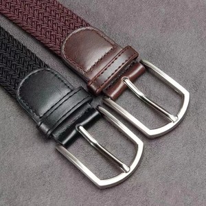 Cinturón de Cuero Elástico Informal para Todo Clima con Logotipo Personalizado, No Poroso, Elástico y Trenzado para la Vida Diaria de los Jóvenes, Hecho de Lona de Nailon - Product Image 3