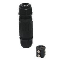 Herstellerverkauf Hochwertiger M20 4P Nylon-Kabelverschraubungen IP68 Beidseitige Verbindung Nylon-Kabelverbinder