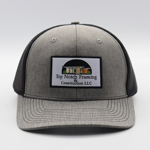 Gorra Trucker Ajustable de Malla Estilo Richardson 112, 6 Paneles, Gris Jaspeado, con Parche de Imagen para Exteriores, Poliéster/Algodón, <span class=keywords><strong>JOY</strong></span> HATS - Product Image 3