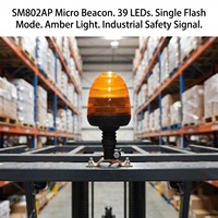 SUMBEX SM802AP OEM/ODM ECE R65 Lampu Rotator LED Amber 19W DC 12V Lampu Kedip untuk Truk Kendaraan Darurat