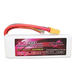 แบตเตอรี่ Cnhl G+plus 3000mah 11.1v 3s 70c Lipo พร้อมหัวต่อ Xt90 - Product Image 1