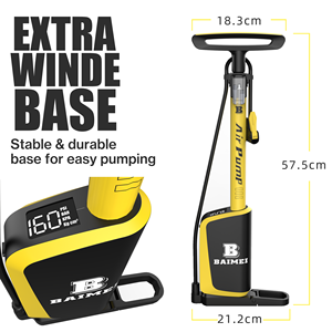 BAIMEI EDL manomètre vélo pompe à sol balle vélo pneu gonfleur à main pour Schrader/<span class=keywords><strong>Presta</strong></span>/<span class=keywords><strong>Dunlop</strong></span> Valve cyclisme accessoires - Product Image 3