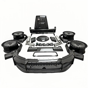 Convient pour Mercedes Benz Classe <span class=keywords><strong>G</strong></span> W465 G63 G500 modifiée avec pare-chocs avant, aileron arrière et contour de capot en carbone sec Babos G800 - Product Image 1