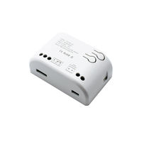 Module de relais temporisé intelligent WiFi miniature Tuya 2,4 GHz avec bouton poussoir à verrouillage automatique pour 0V-230V 12V 24V, compatible avec Alexa