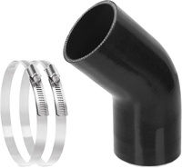 Coude d'angle personnalisé 15/45/120 °   Tuyau en silicone coudé - 19/45/60/70/75 mm, tube réducteur de 2,5 pouces pour l'admission du radiateur et du chauffage