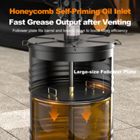 Pompe à graisse pneumatique Cavitt Source Factory Heavy Duty modèle 88 200L à fixation sur seau pour distribution de graisse