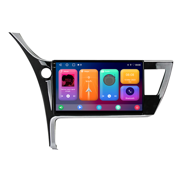 Android 2Din Car Radio With GPS Navigation DVD Multimedia Player Carplay for Toyota Corolla Auris 8259 8667 Model TS18 2G RAM