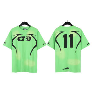 Commerce transfrontalier <span class=keywords><strong>en</strong></span> gros : <span class=keywords><strong>Ensemble</strong></span> short à manches courtes délavé Hell Star, style vieilli, tendance homme et <span class=keywords><strong>femme</strong></span> - Product Image 6