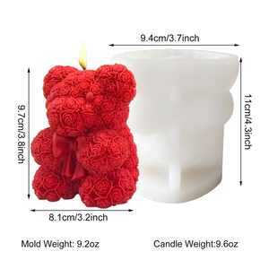 Molde de Silicona 3D Yaolan para Pastel de Mousse, Jabón, Adornos de Yeso, Velas Aromáticas - Forma de Oso Rosa, Apto para Lavavajillas, Logotipo Personalizado - Product Image 2