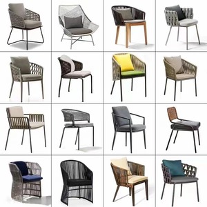 Offre Spéciale : Ensembles <span class=keywords><strong>de</strong></span> Canapés d'Extérieur Modernes en Rotin avec Cadre en Aluminium et Dossier Haut pour Patio Privé - Product Image 3