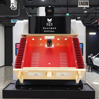 Boîtier d'extrusion en aluminium anodisé usiné CNC entièrement personnalisé, boîtier non standard pour mixeur stéréo, châssis de haut-parleur
