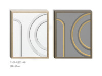 Tableau mural en tissu Art déco moderne avec cadre éclairé par LED, design élégant de nature morte pour la décoration de salon et de maison