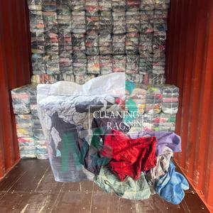 Trapos de Algodón Industrial Reciclado de Alta Calidad, Bolsa de 10 kg, Trapos de Algodón Puro de Colores Mezclados, Trapos de Algodón para Limpiar - Product Image 1