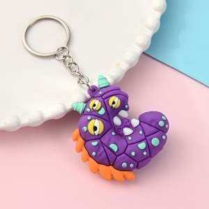 พวงกุญแจยางพีวีซีแบบนูนพวงกุญแจยางนิ่มลายการ์ตูน3D พองพวงกุญแจพีวีซีสไตล์ของขวัญโปรโมชั่น - Product Image 4