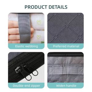 Nouveau sac de rangement sous le lit pour couettes, en tissu non tissé épais, grande capacité, pour couvertures, vêtements et couettes, avec PVC transparent - Product Image 5