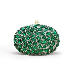 Bolso de Mano Ovalado con Diamantes Grandes para Mujer, Bolso de Fiesta, Bolso de Noche con Pedrería - Product Image 4