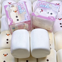 Bonhomme de neige en guimauve en EVA, jouet anti-stress portable pour la salle de classe, style dessin animé, super doux, à récupération lente, promotion de jouets