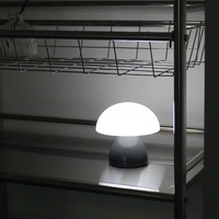 Nueva Lámpara de Mesa Recargable con Forma de Hongo, Control Táctil, Protección Ocular, Luz Ambiental Decorativa de ABS para Dormitorio, Escritorio, Luz Nocturna