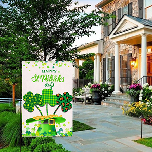 ธงสวนลายผ้ากระสอบสองด้าน ขนาด 30 x 45 ซม. สำหรับวันเซนต์แพทริก พิมพ์ลายดิจิทัล ตกแต่งสวนในวันเทศกาล - Product Image 1