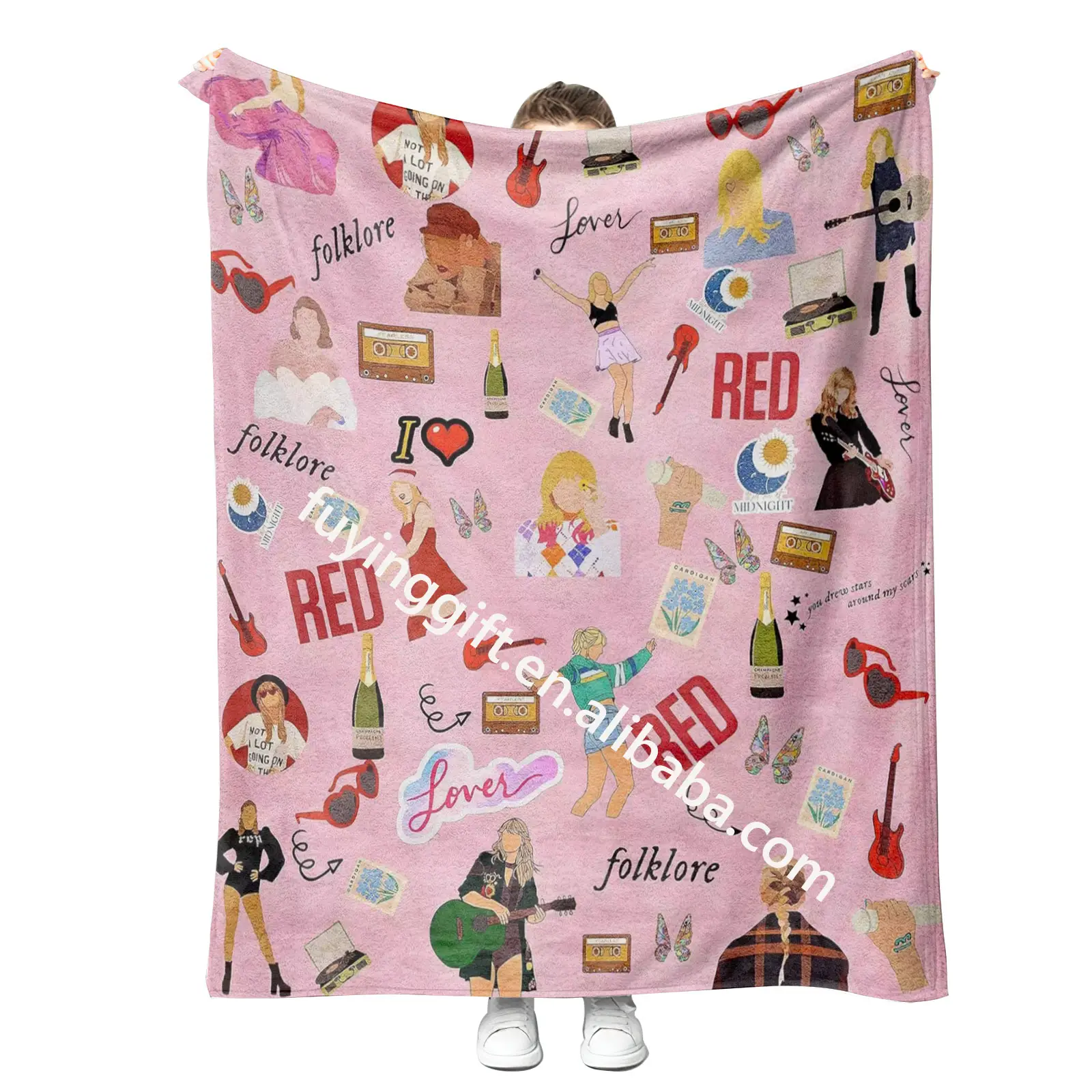 Top Sell Taylor ERAS Swift Tour Decke Alle Designs Großhandel Soft Warm Best Quality Custom Printed Throw Blanket