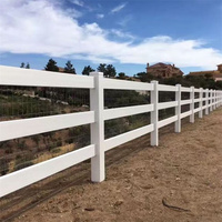 Ventes directes d'usine Clôture galvanisée de rail de cheval Clôture extérieure de corral de cheval de ferme enduite de poudre noire